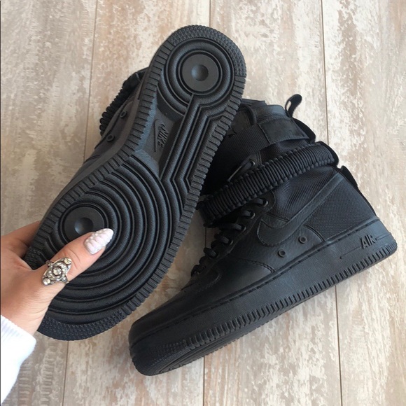 nike sf air force 1 high triple black
